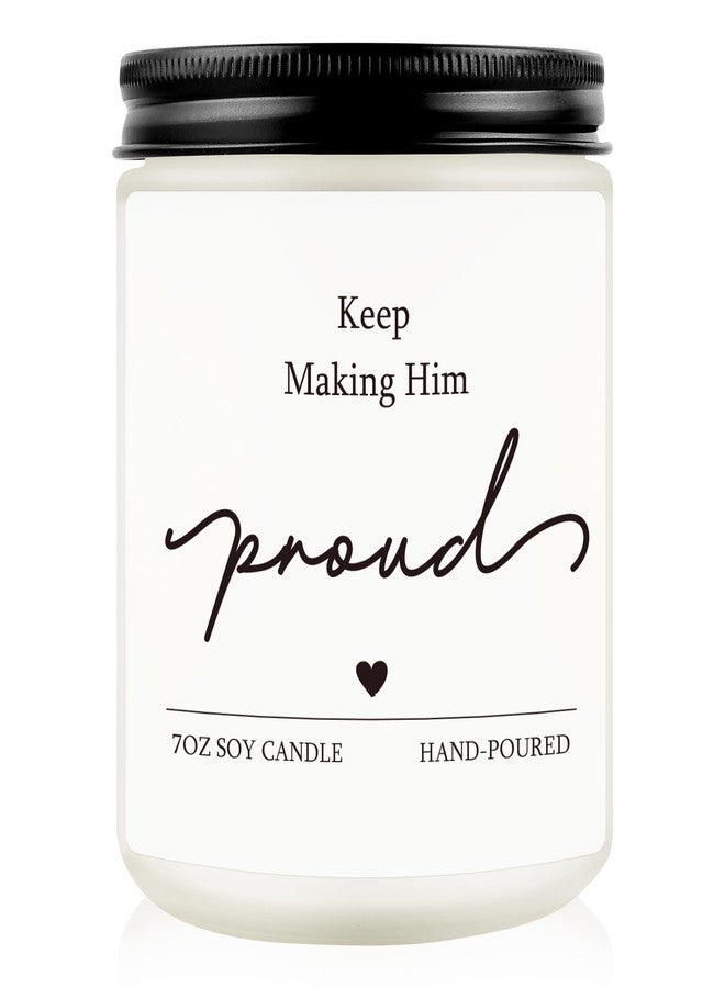 Hakumata Sympathy Gifts, Keep Making Him Proud Memorial Candle Gifts, Bereavement Gift for Loss of Loved One, Anniversary of Passing, Remembrance Gift for Loss of Dad, Brother, Husband, Son - Image 1